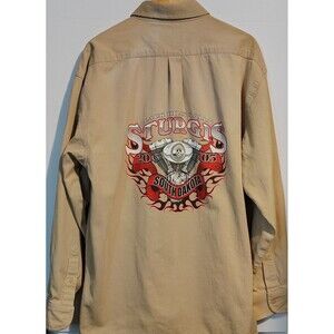 Vintage Texas Wear Sturgis Black Hills Rally Long Sleeve Button Down XL